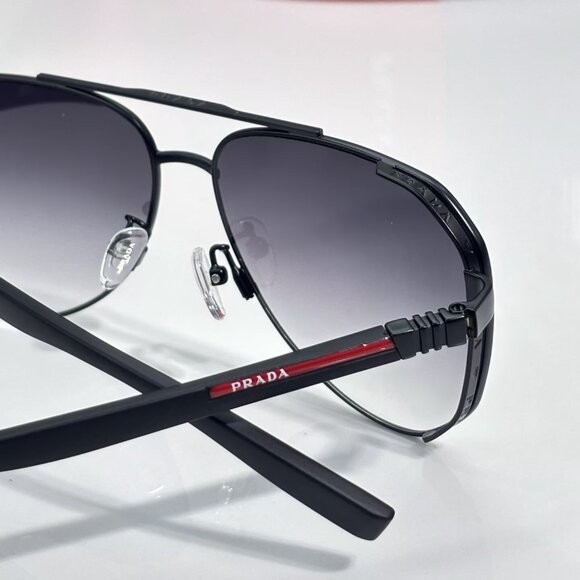 Prada Black Aviator Sunglasses main image 6